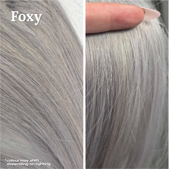 Metaverse Hybrid Clip In Piece in Foxy
