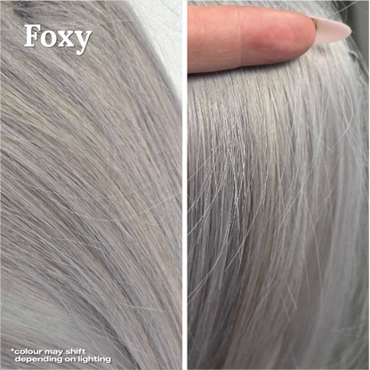 Metaverse Hybrid Clip In Piece in Foxy