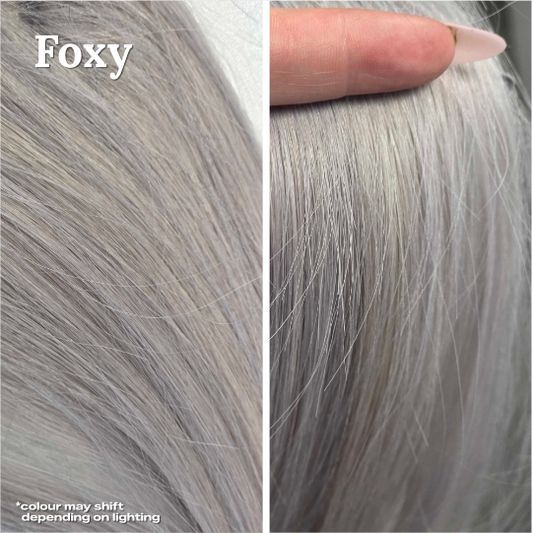 Metaverse Hybrid Clip In Piece in Foxy