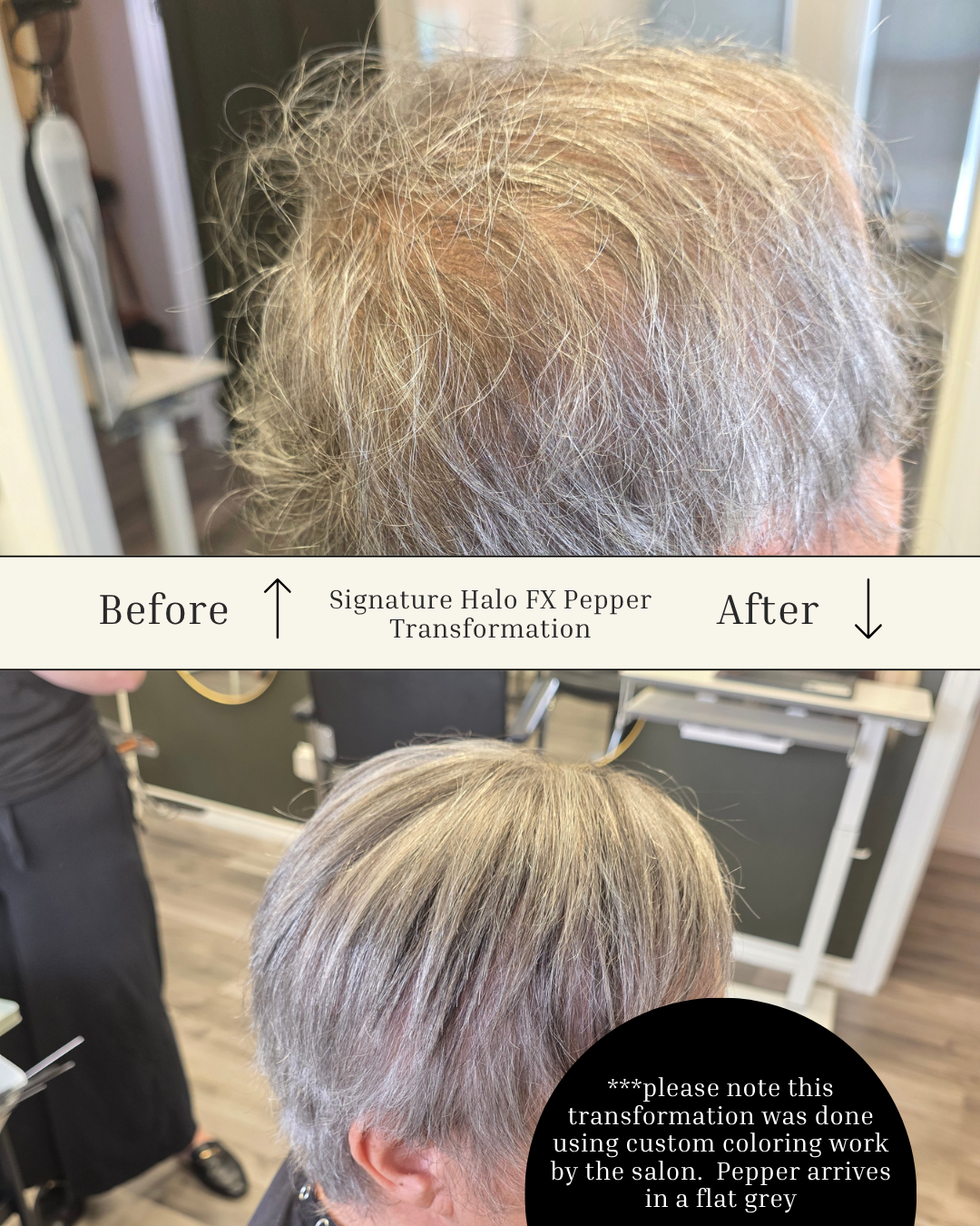 Signature FX Halo Pepper before and after transformation